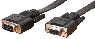 Pro Signal Cdexflat-Mf01K Vga Lead, Flat Cable, M-F, 1M