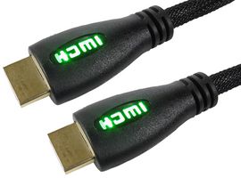 Pro Signal 99Hd4-01Gn Lead, 1M, Green Led Braided Hdmi