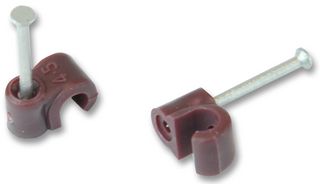 Unifix Zzv44168 Cable Clip Round Brown 4.50Mm 100/box