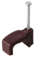 Unifix Zzv42413 Cable Clip Flat Brown 4.00Mm 100/box