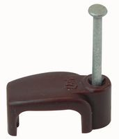 Unifix Zzv44167 Cable Clip Flat Brown 6.00Mm 100/box