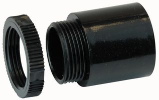 Pro Power A25Lr Black Round Conduit Male Adaptor 25Mm Blk