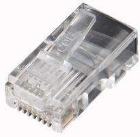 Cob Rj458P8Cr Rj45 Connector, Plug, 8P8C, 1Port, Cat5