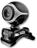 WEBCAM, EXIS, TRUST, UK; Accessory Type Webcam; Resolution 640x480; Product Range -; Colour Black/Silver