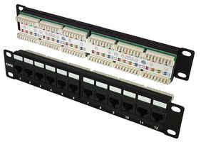 Tuk Sf12Ep Cat 6 1U 10In 12 Port Patch Panel