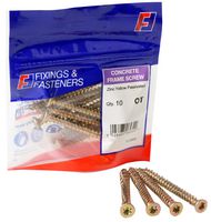 Forgefix 10Cfs72 Concrete Frame Screw 7.5X72Mm Pk10