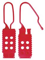 Master Lock 428 Lockout Hasp, 1 X 2.5, Nylon, Red