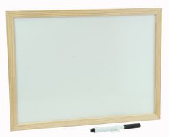 Q Connect Kf03570 Whiteboard Wood Frame 600X400Mm