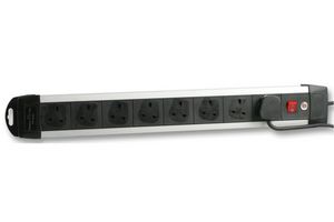 Brennenstuhl 1391003018 Power Outlet Strip, 8 Outlet, 3M, 240V