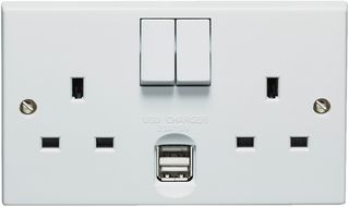 Volex Accessories Vx1500Usb/d 2G Sw Socket + 2.1A Usb Port