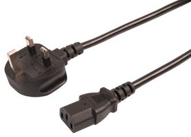 Pro Elec Pelb2141 Lead Uk Plug To Iec C13 10A 1M Black