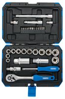 Draper Tools 89558 Metric Socket Set, 34Pc, 3/8