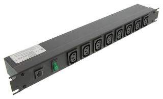 Hammond 1582H8E1Bk Power Outlet Strip