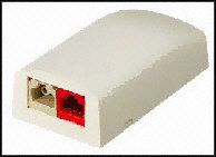 Panduit Cbx2Wh-Ay Surface Mount Box, 2 Module, White