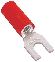 Abb - Thomas & Betts Ra18-14F Terminal, Spade/fork, 1/4In, Crimp, Red