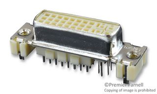 DVI-I CONNECTOR, RECEPTACLE, 29POS PANEL