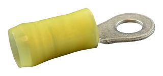 Panduit Pn10-8R-L Terminal, Ring Tongue, M4, 10Awg, Yellow