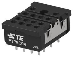 Amp - Te Connectivity 2071566-5 Relay Socket, 14 Pin, 6A, 250V, Th