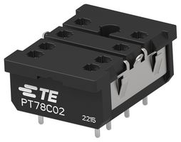 Amp - Te Connectivity 2071566-6 Relay Socket, 8 Pin, 8A, 250V, Th