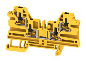 Weidmuller 2847580000 Terminal Block, Din Rail, 4Pos, 12Awg