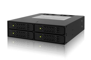 5.25" Drive Bay Holds Four 2.5" Hard Dri; 5.25" Drive Bay Holds Four 2.5" Hard Drives SAS/SATA; Accessory Type HDD & SSD Backplane Cage; Drive Interface SATA; Product Range -