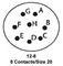 ITT CANNON KPT00A12-8P