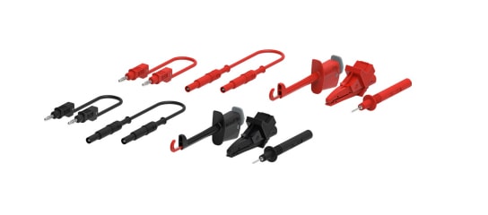 Multicomp Pro MP771136 - 10-Piece Test Lead Kit – Probes, Clips & Banana Plugs